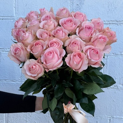Букет из нежных розовых роз - купить с доставкой в по Быково